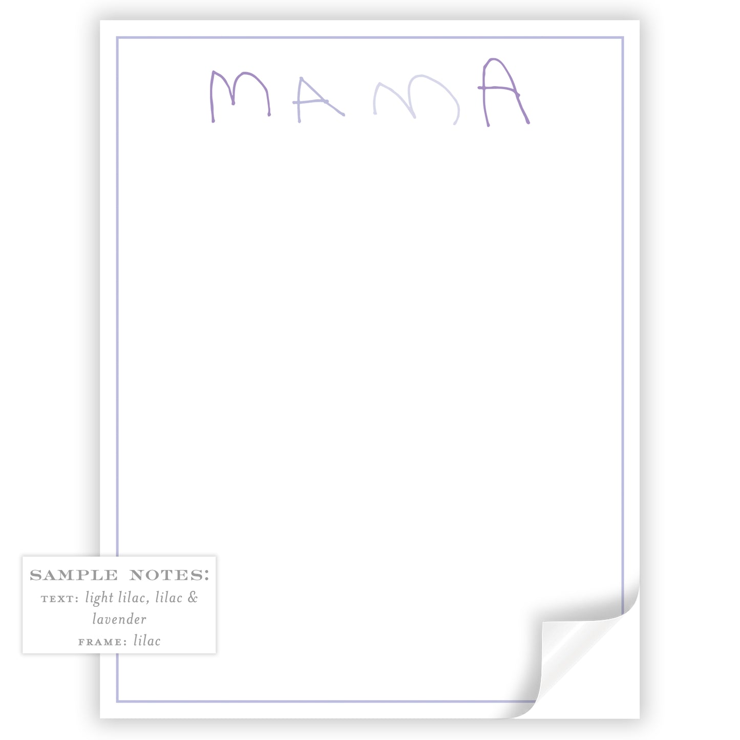 little hands thin frame notepad