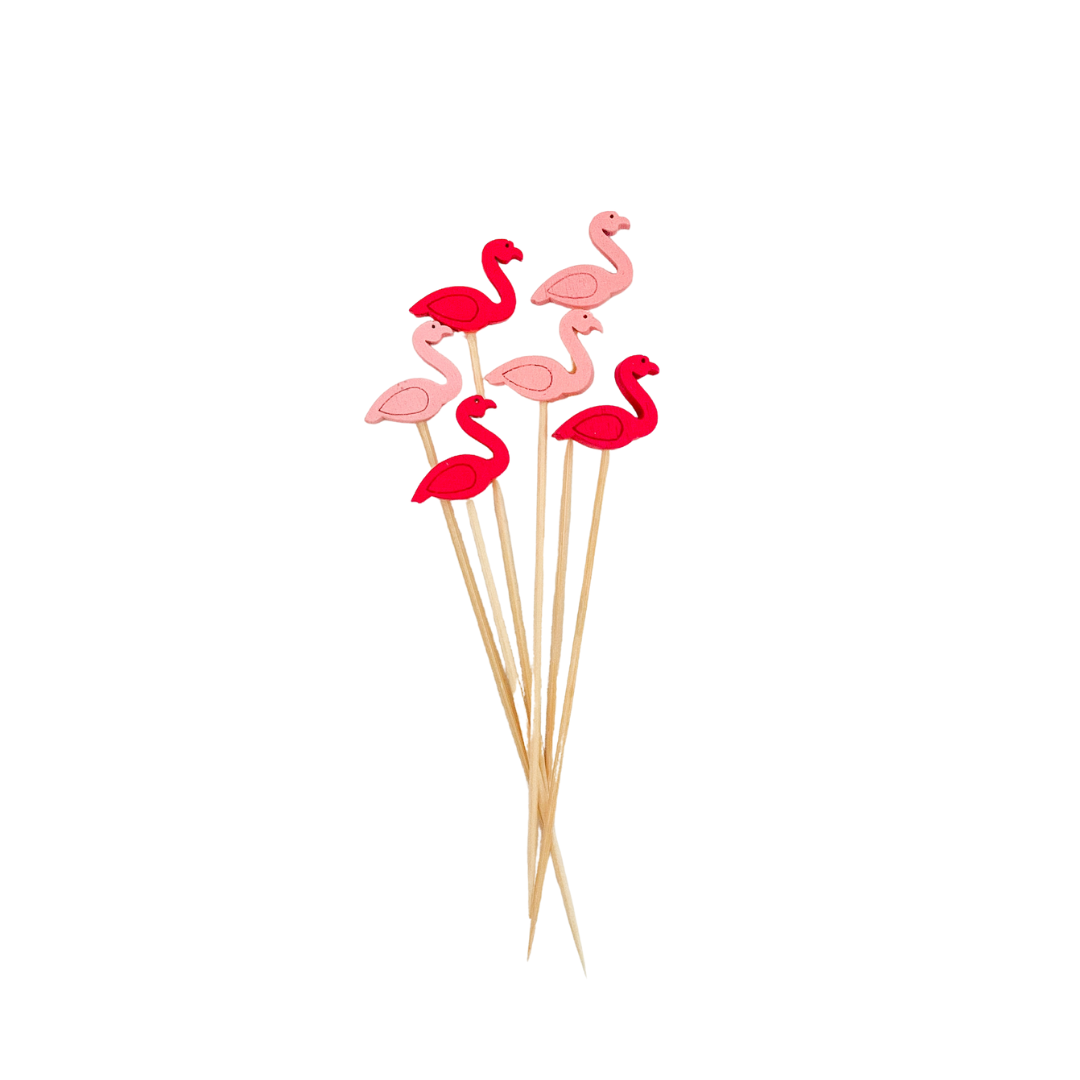 Flamingo Party Picks - 25pc Fun Pink Decorations for Any Celebration!