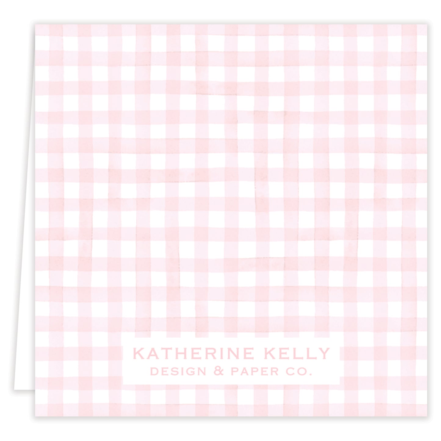 pink birthday cake folded note set with envelopes
