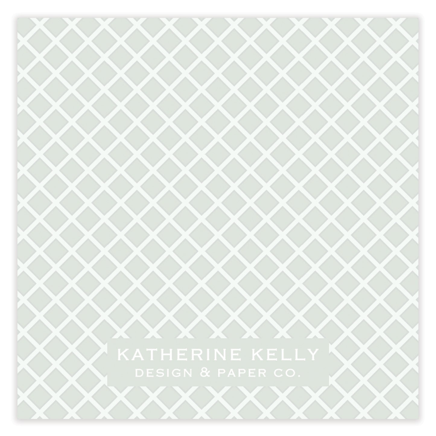 sage diamond trellis enclosure card