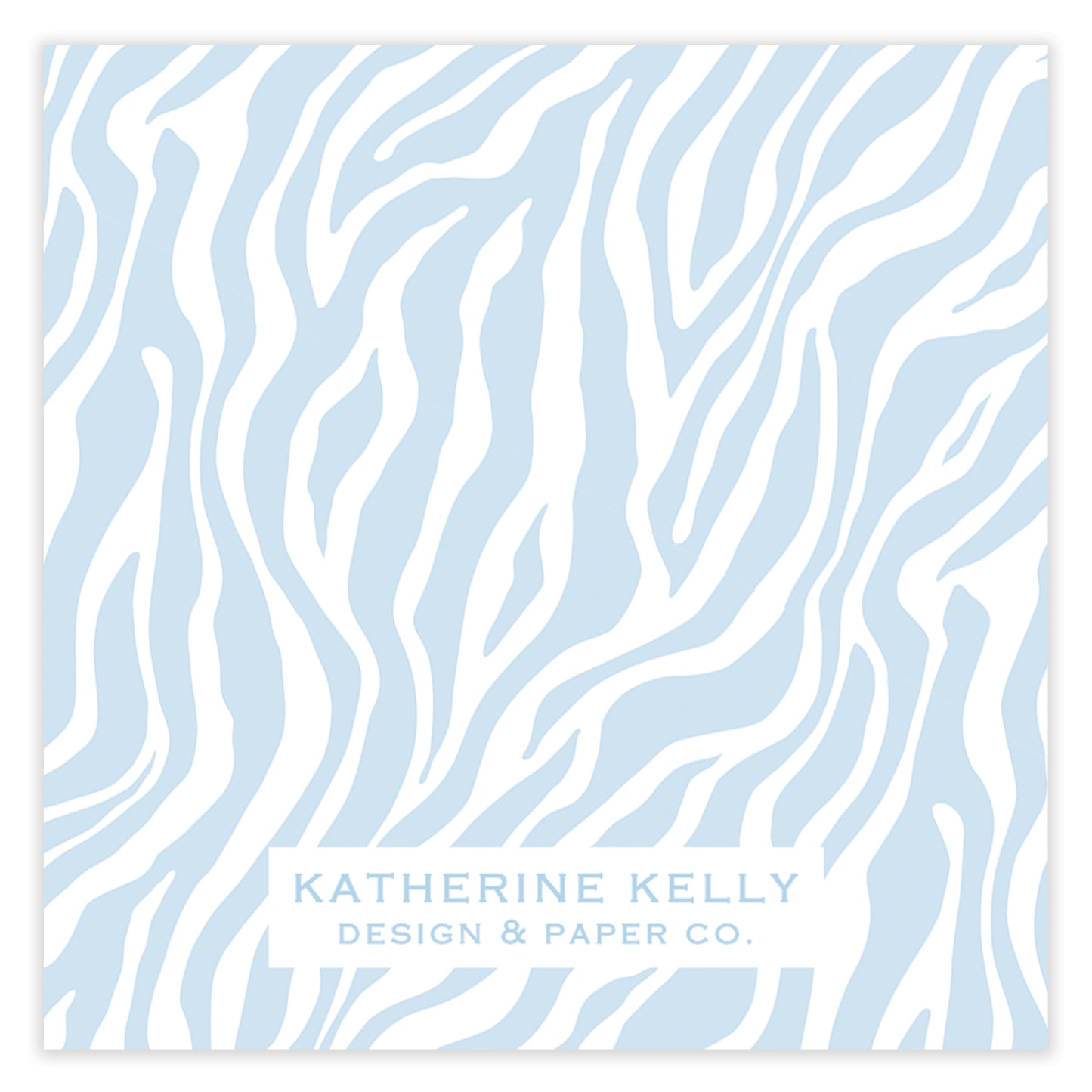 blue zebra enclosure card