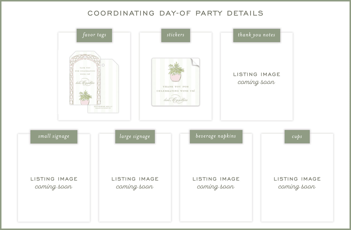 pink trellis party invitation