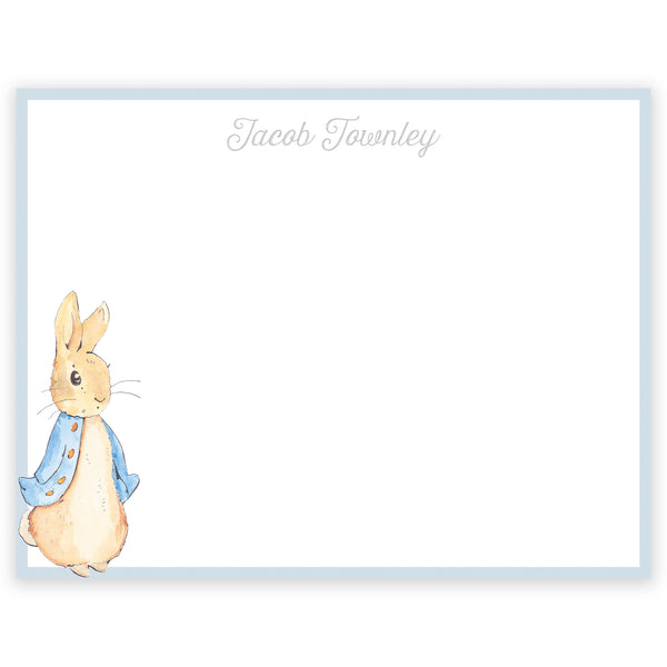 blue peter rabbit notecard