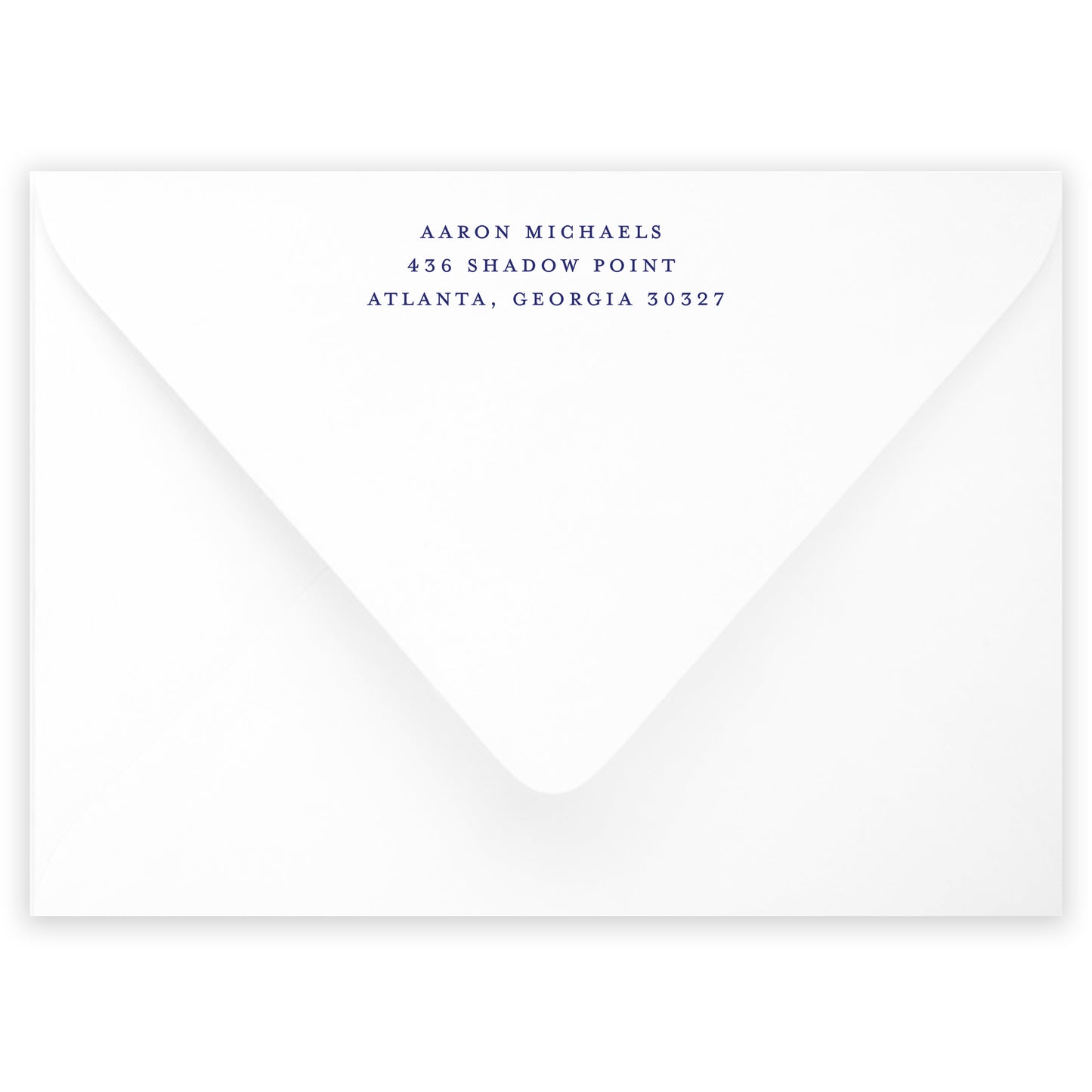 shadow monogram notecard