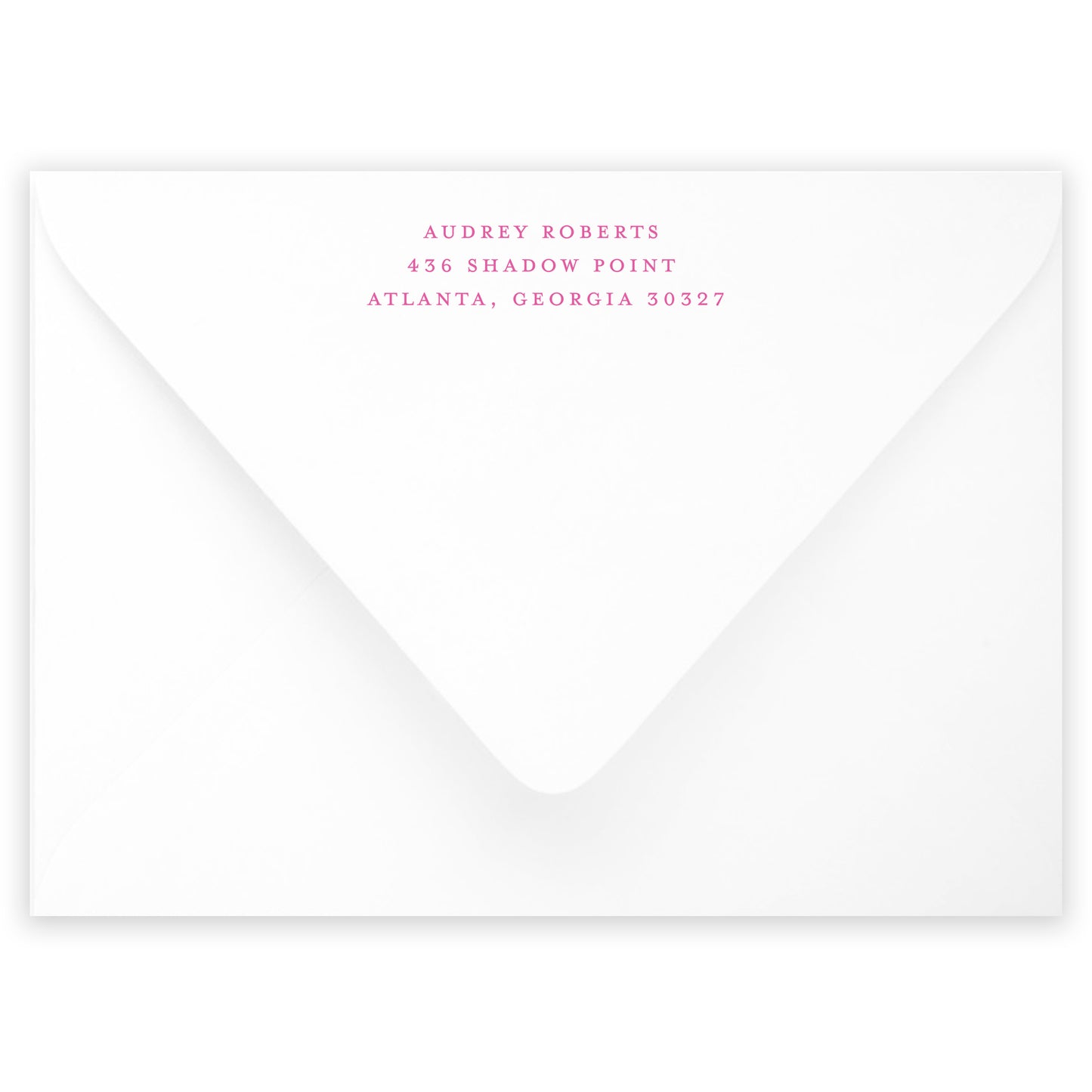 shadow monogram notecard