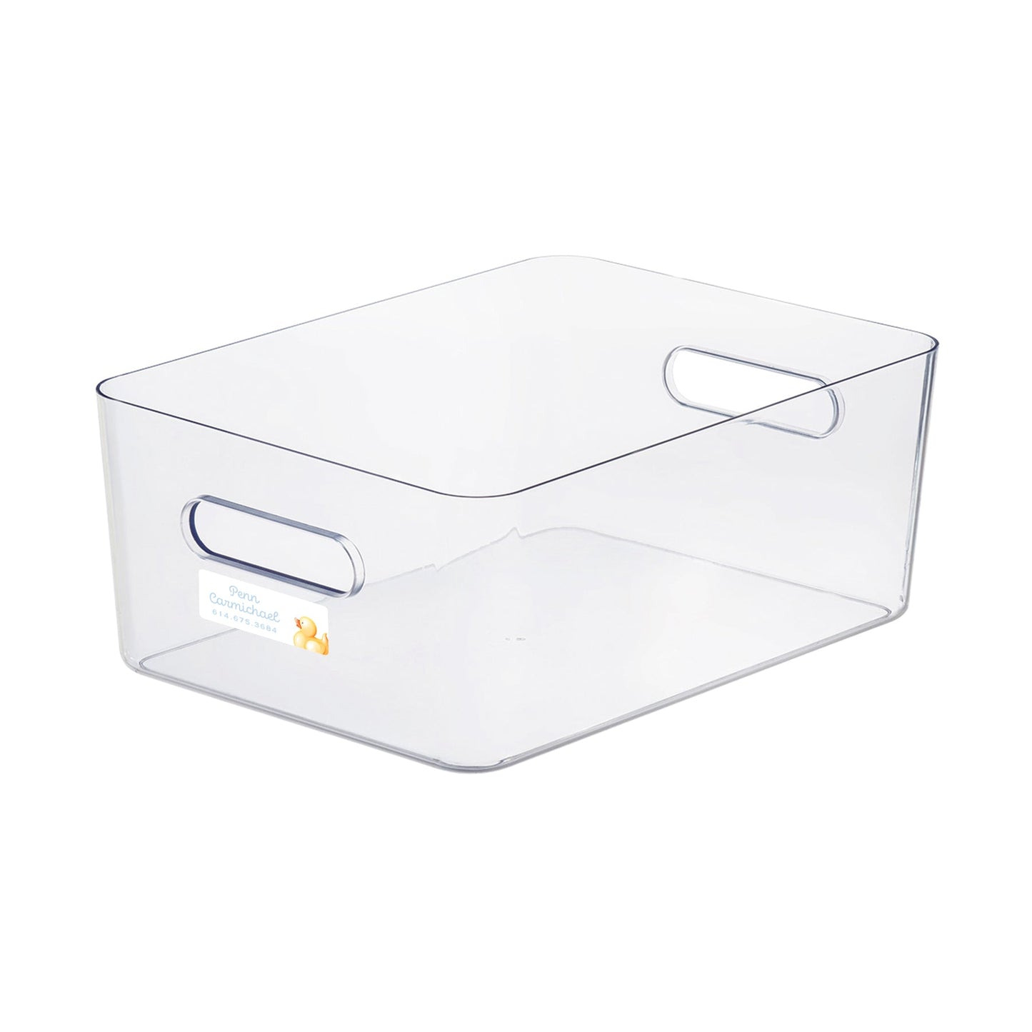 blue rubber ducky vinyl school labels