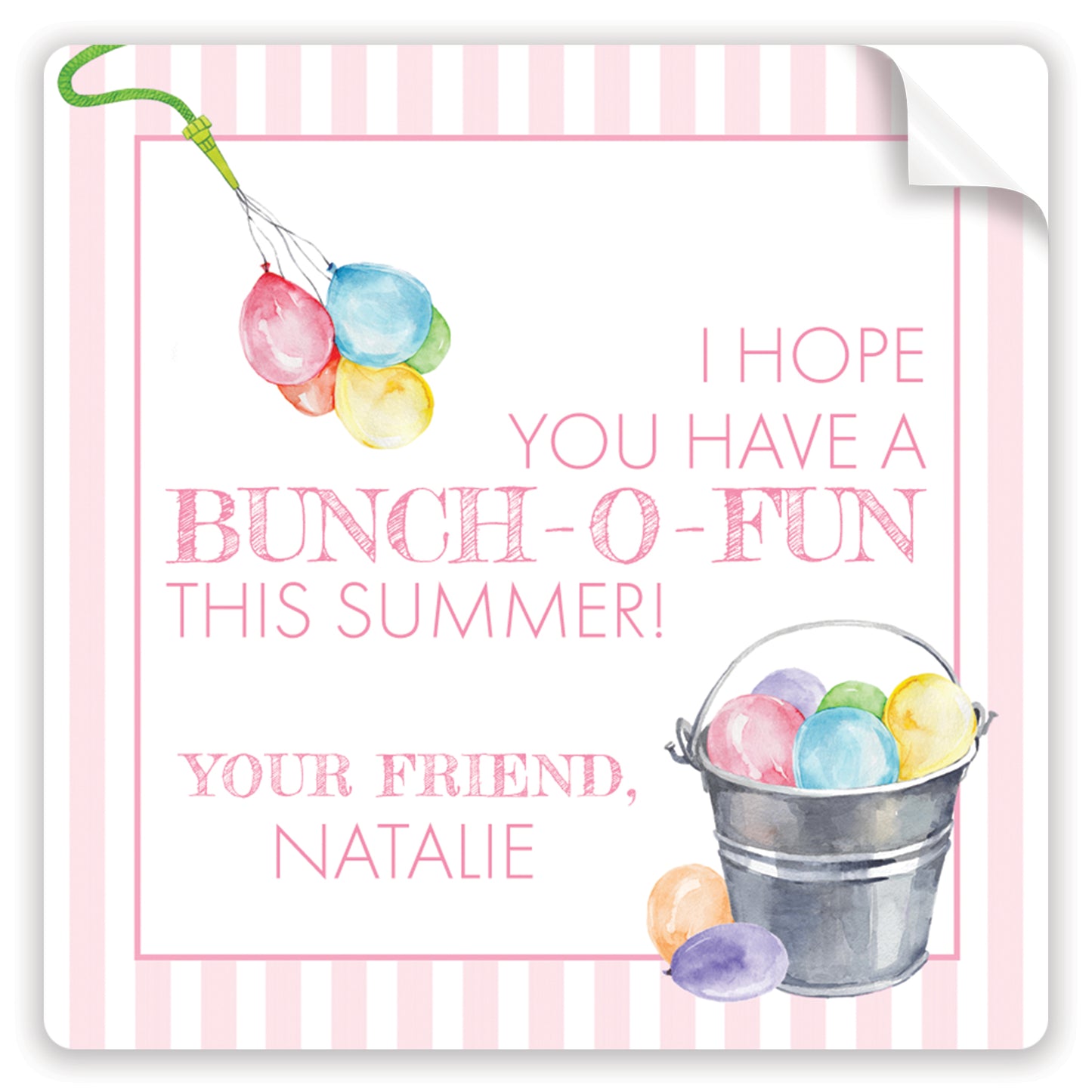 pink bunch-o-fun stickers