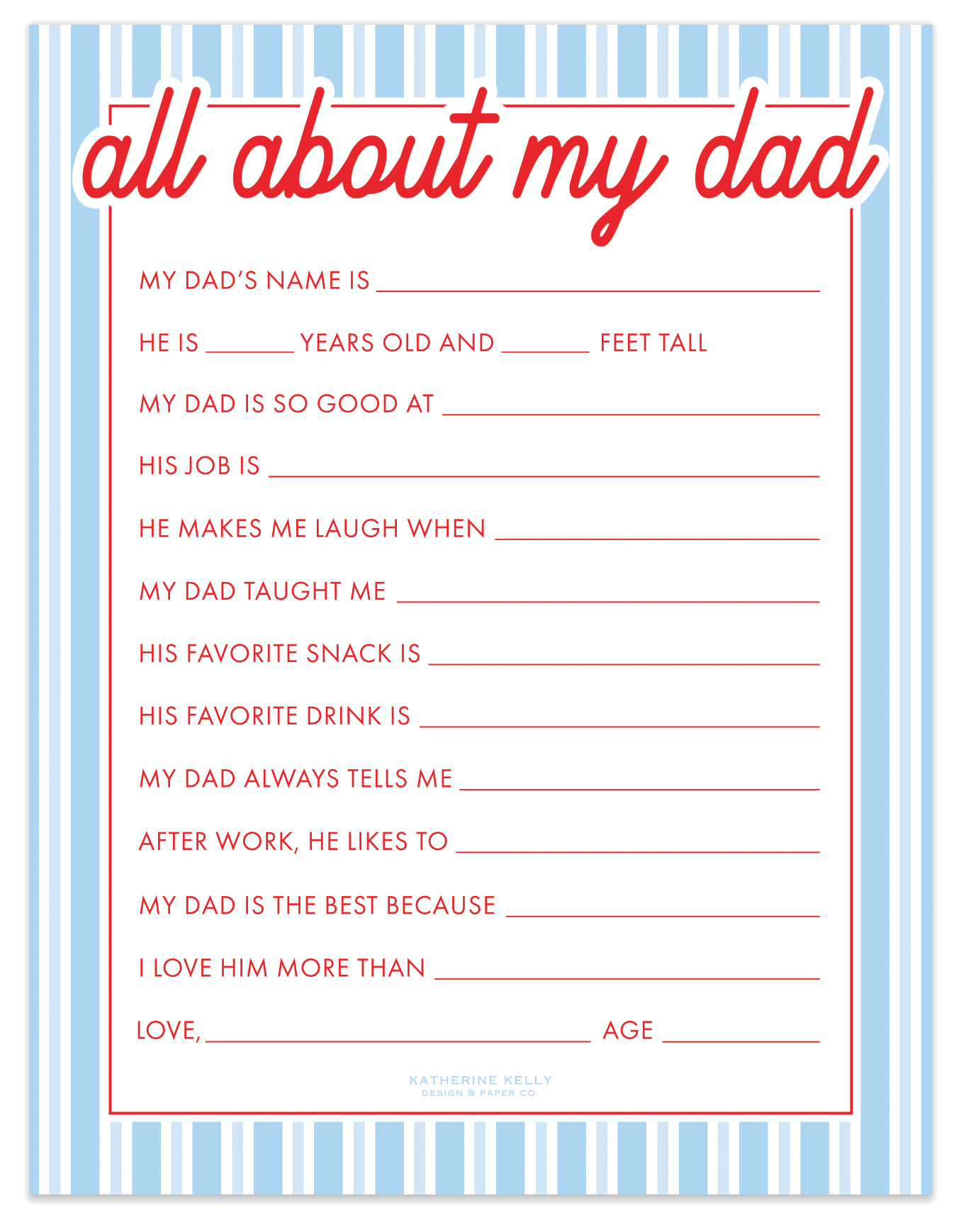 father's day printable I