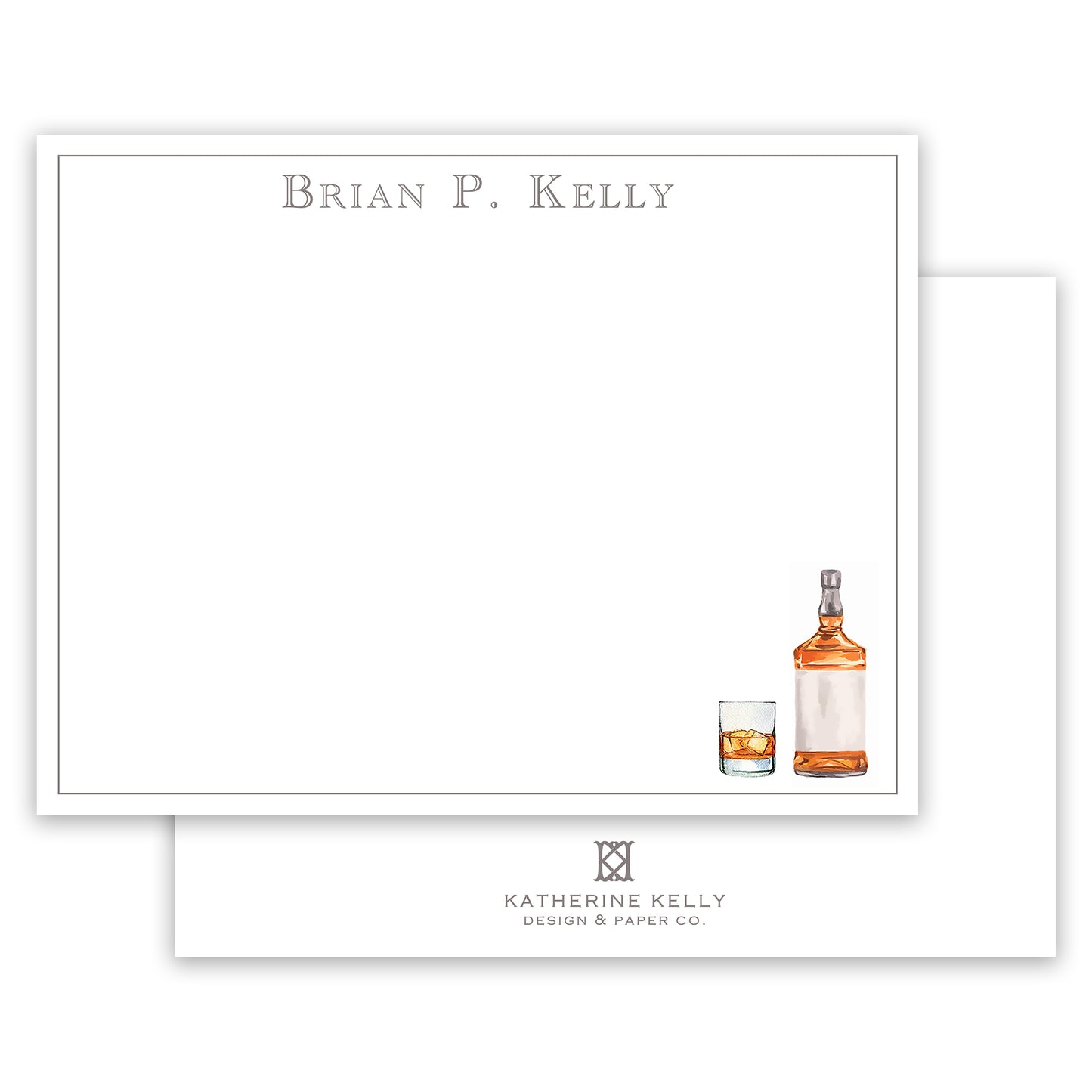 bourbon notecard