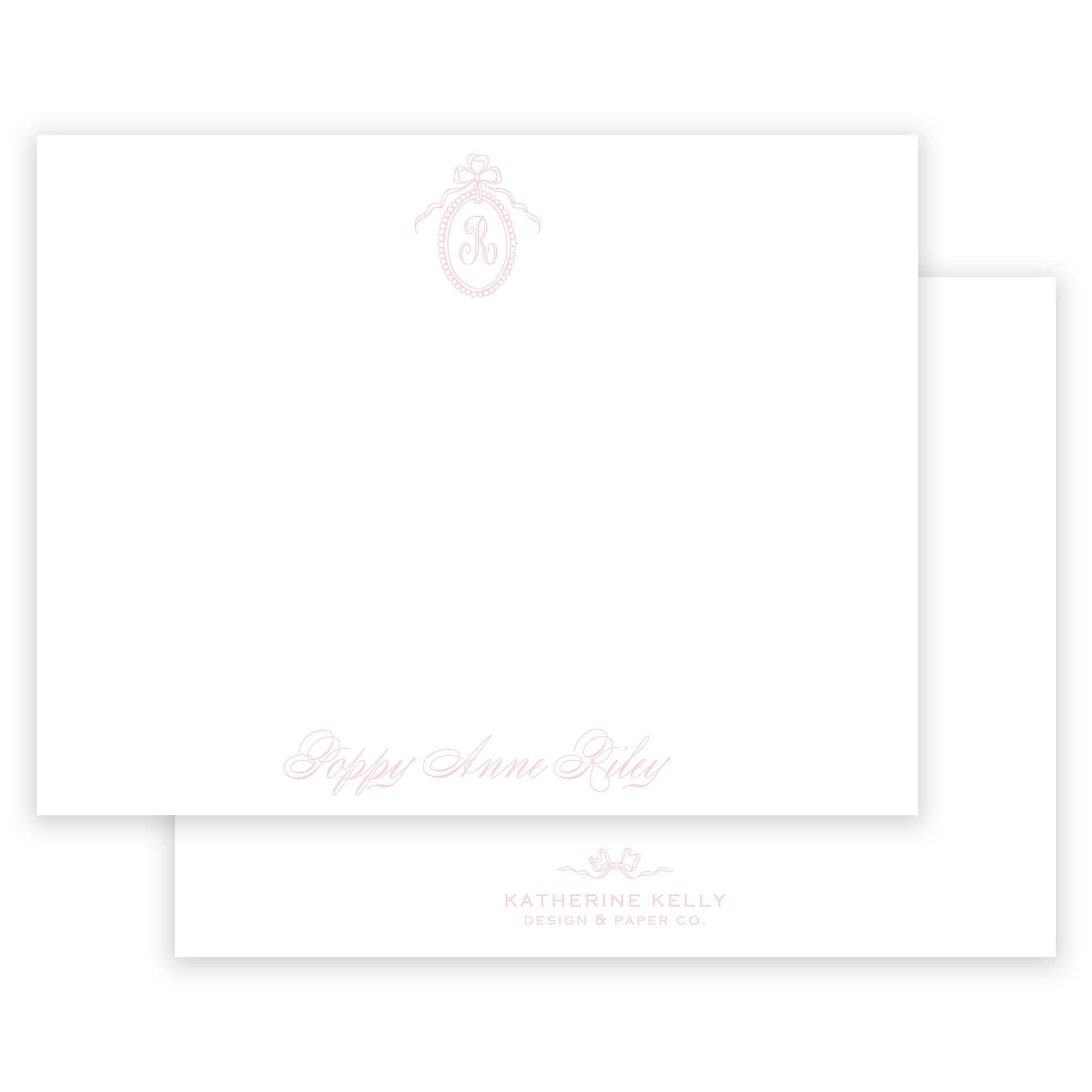 antoinette pearl personalized notecard