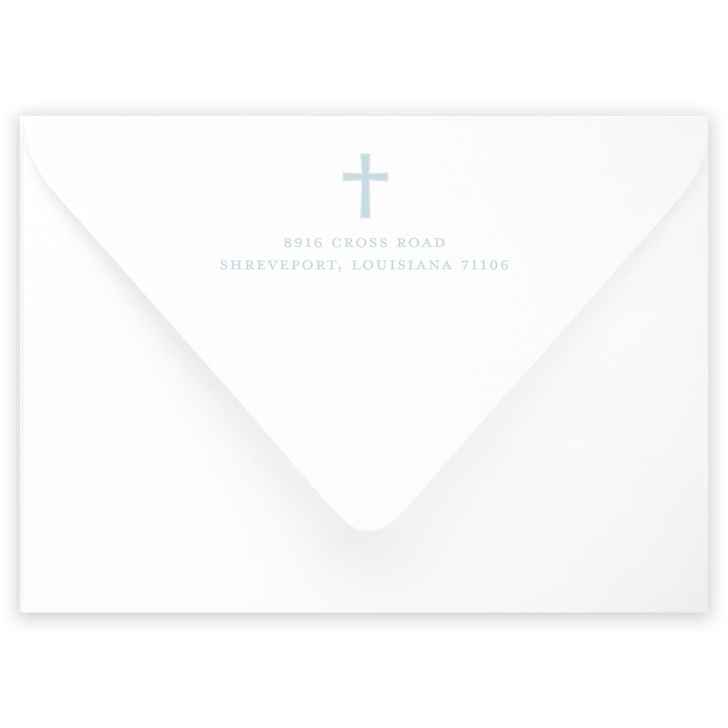 blue baptism invitation