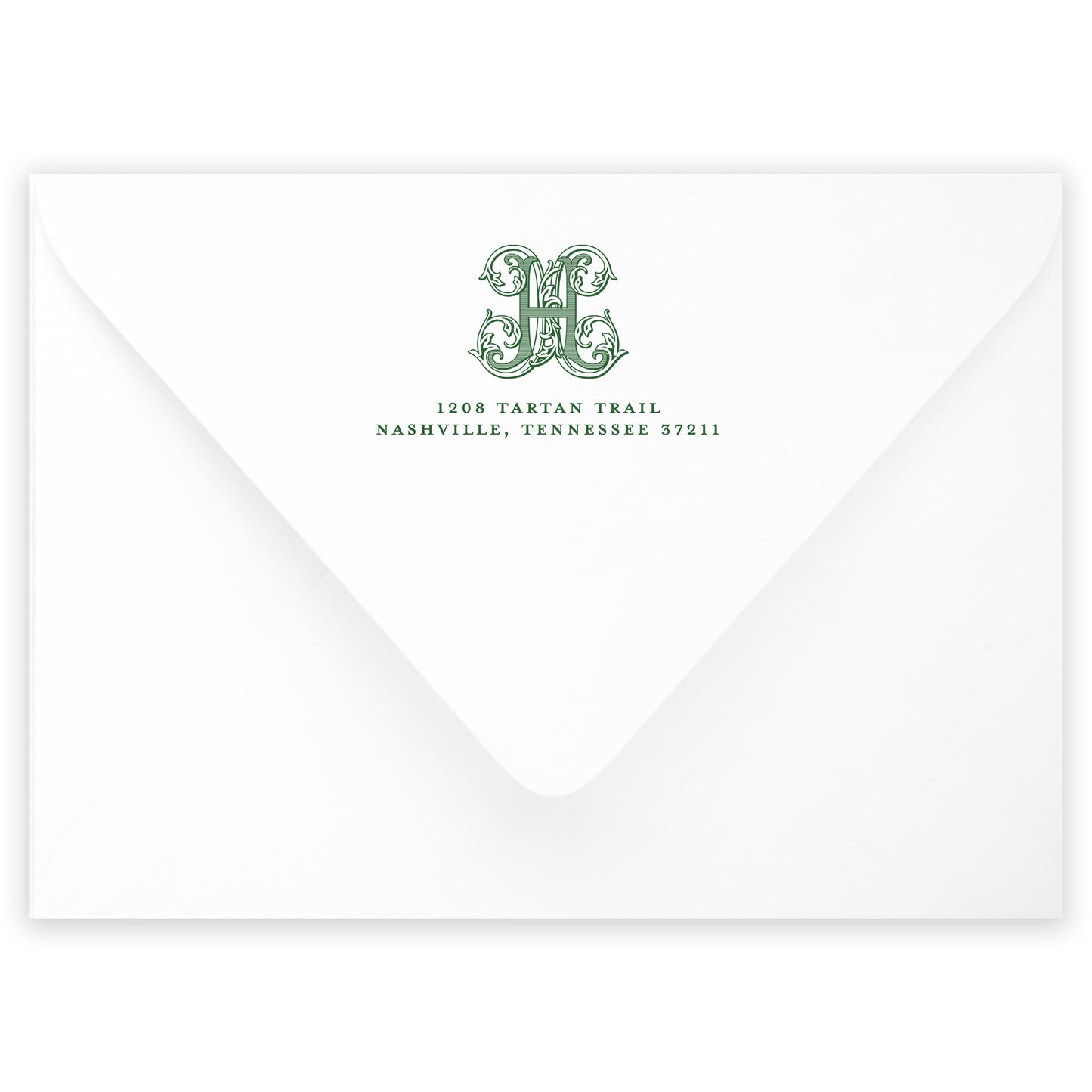 christmas tartan portrait holiday card