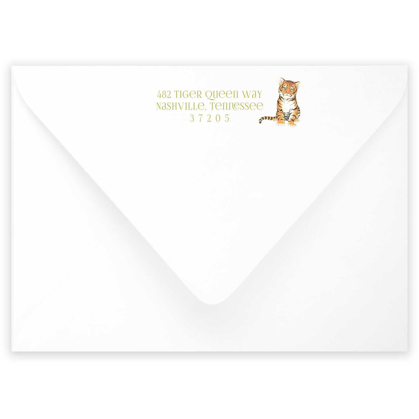 tiger queen notecard