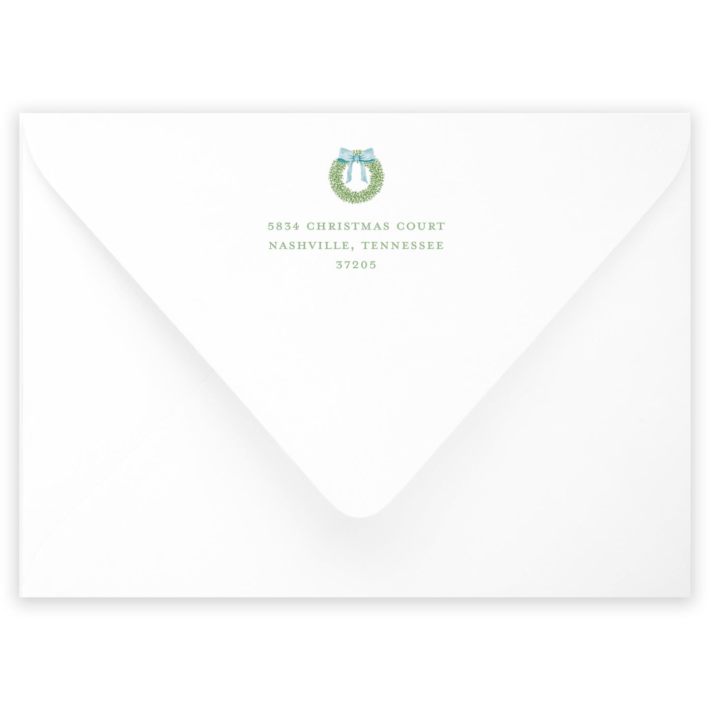 holiday garland photo card