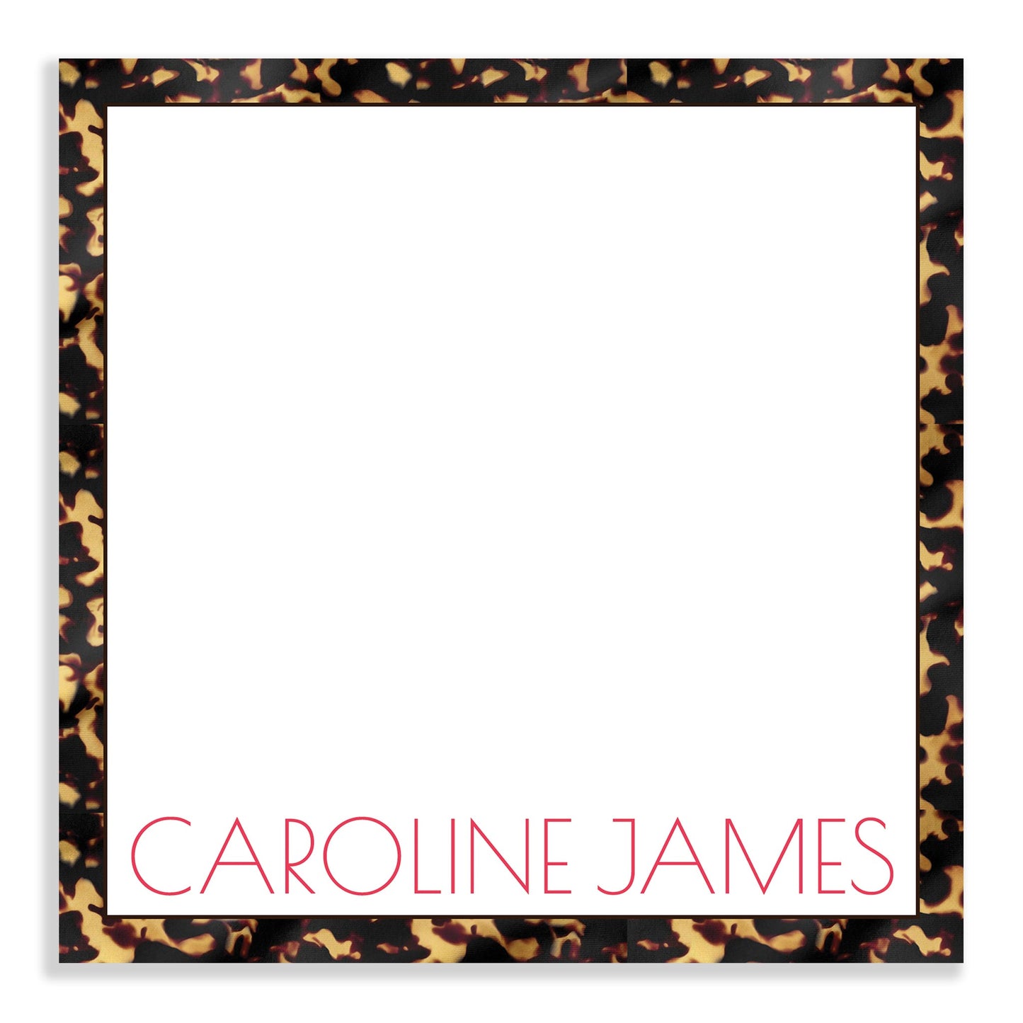 tortoise square notepad