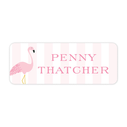flamingo vinyl school labels