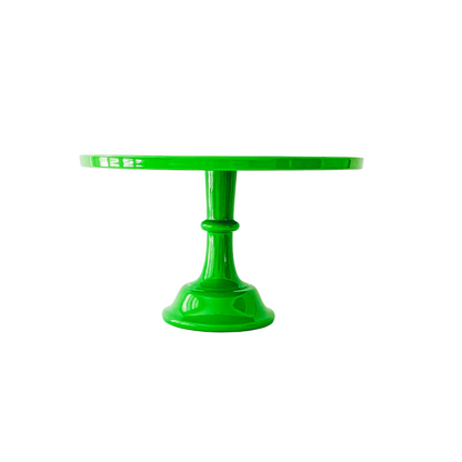 Bright Kelly Green Melamine Pedestal Cake Stand | Cupcake & Dessert Display