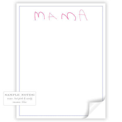 little hands thin frame notepad