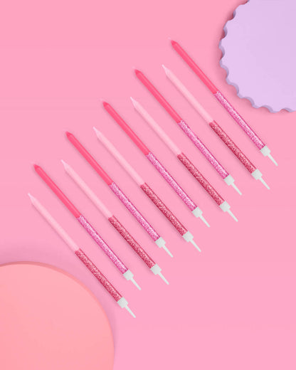 That's Hot Candles - pink glitter candles