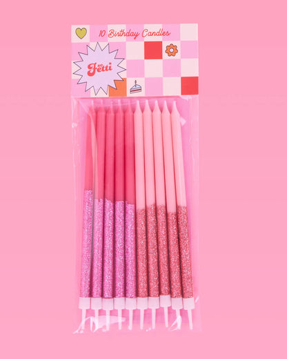 That's Hot Candles - pink glitter candles