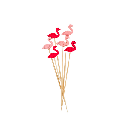 Flamingo Party Picks - 25pc Fun Pink Decorations for Any Celebration!