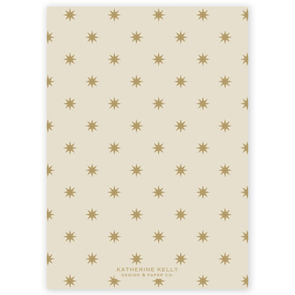 gold squiggle holiday card