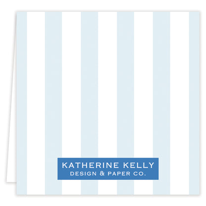 blue initial folded note set with envelopes