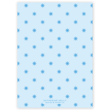 blue squiggle holiday card