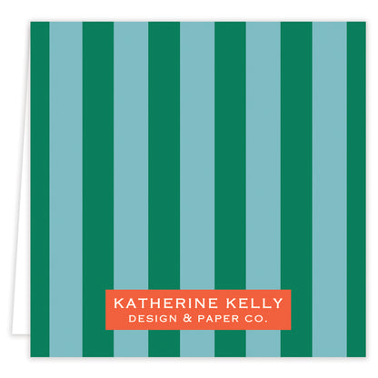 teal doodly-doo folded note set with envelopes