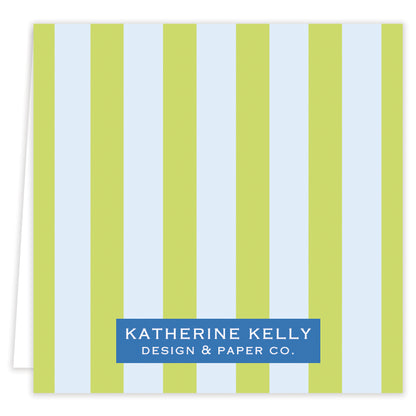 lime doodly-doo folded note set with envelopes