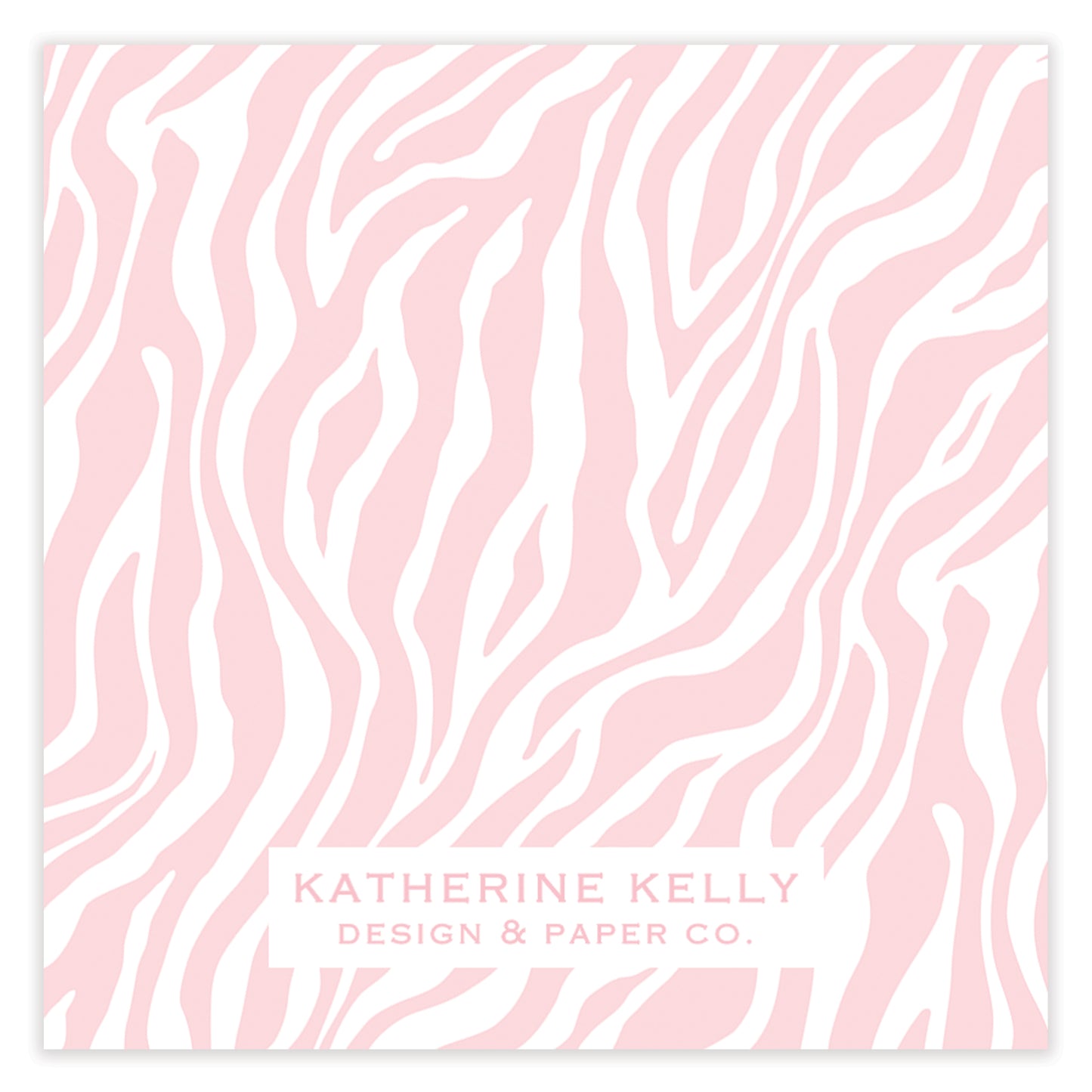 pink zebra enclosure card