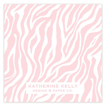 pink zebra enclosure card