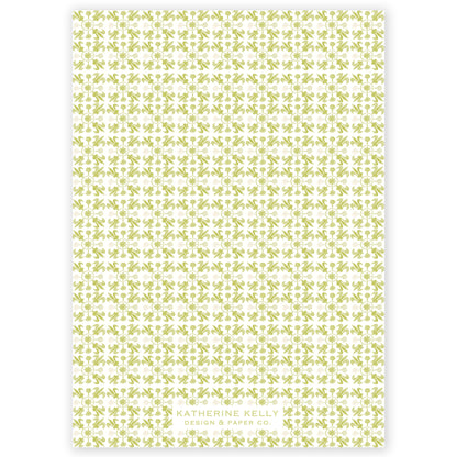 chartreuse tuscan tile holiday card