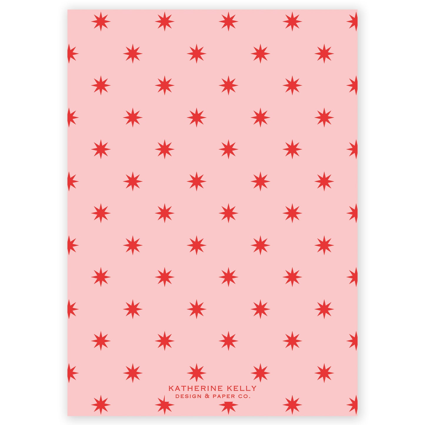 red squiggle holiday card
