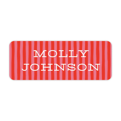 poppy stripes vinyl school labels