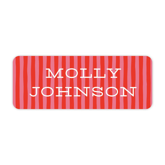 poppy stripes vinyl school labels
