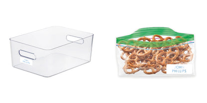 colored name vinyl school labels - blue