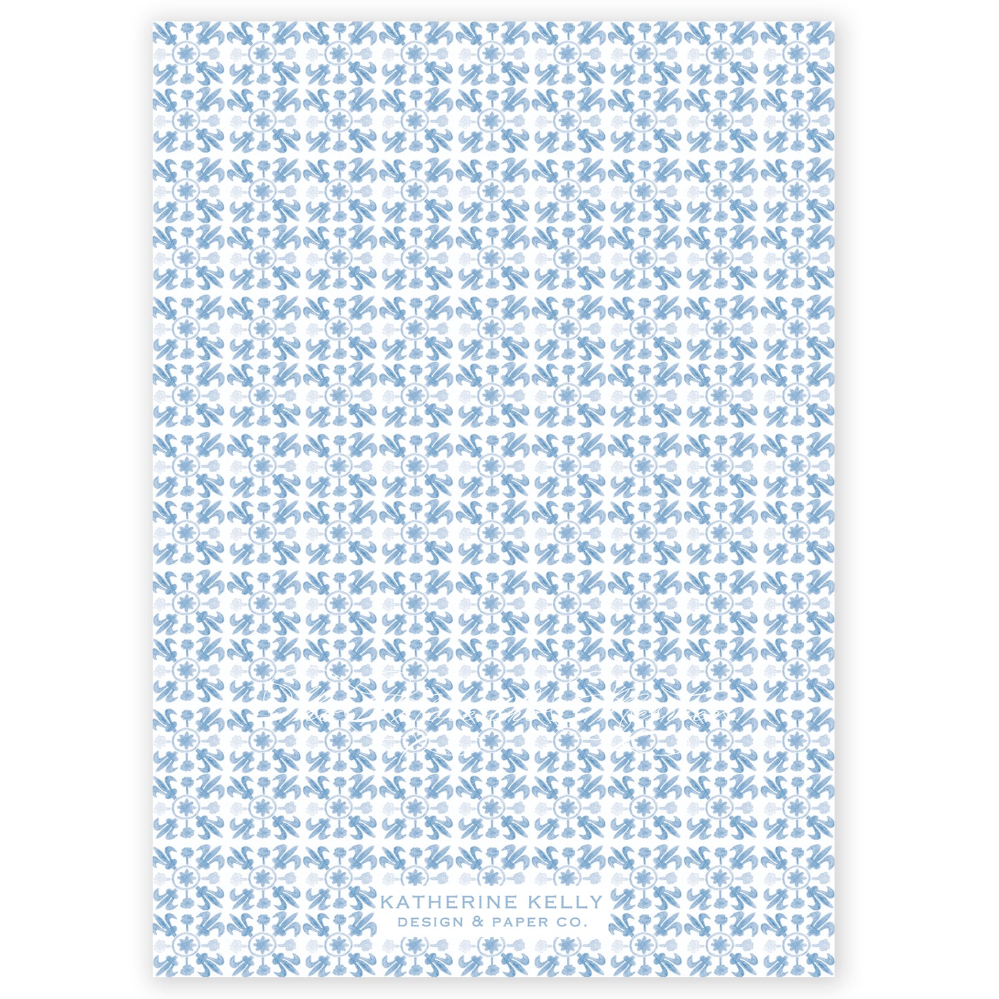 dark blue tuscan tile holiday card