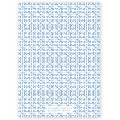 dark blue tuscan tile holiday card