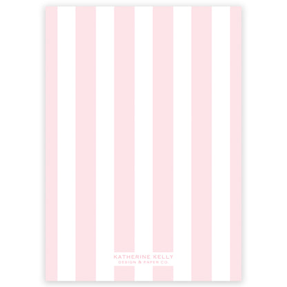 cabana stripe birthday invitation