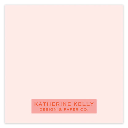 coquette cake enclosure card