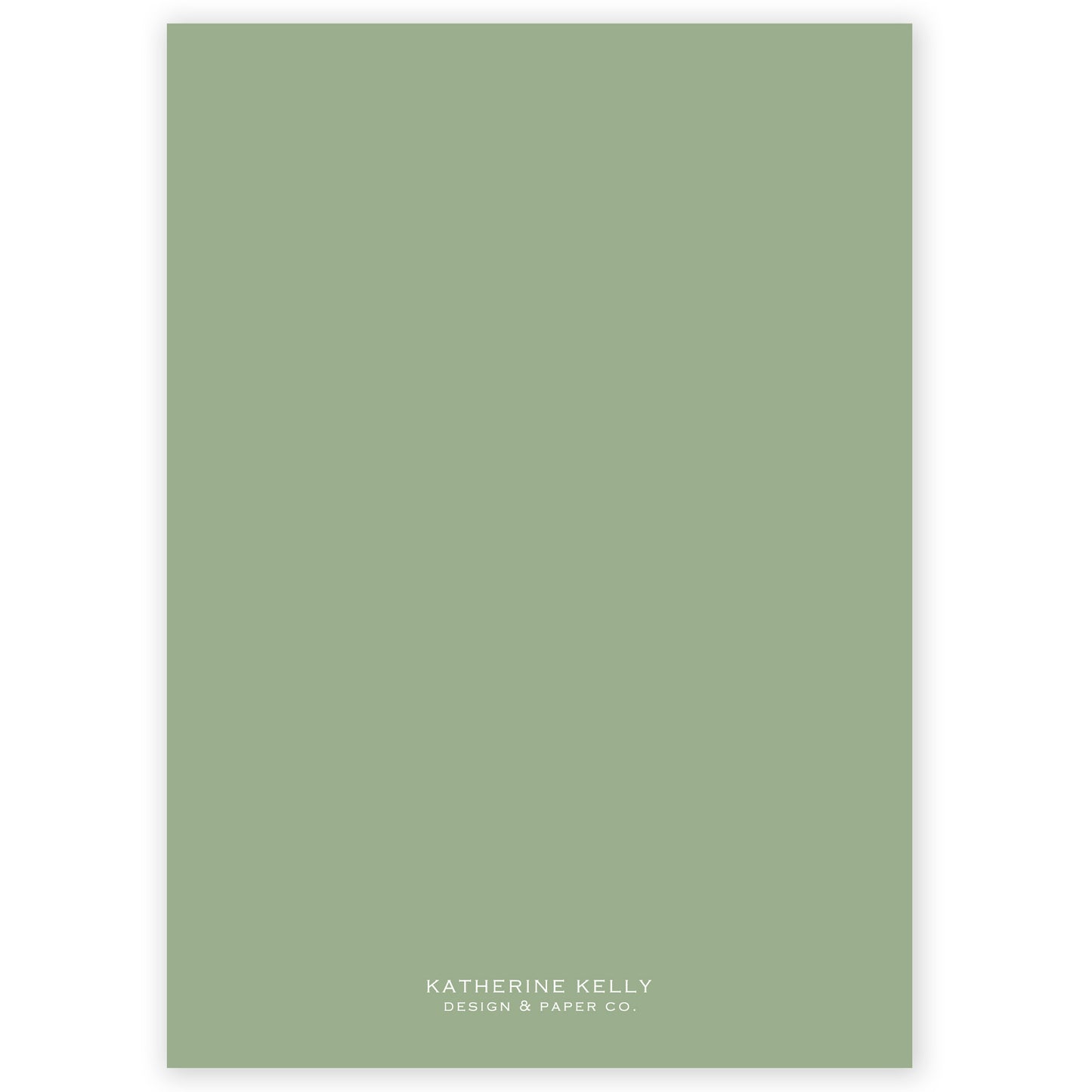 sage round monogram invitation