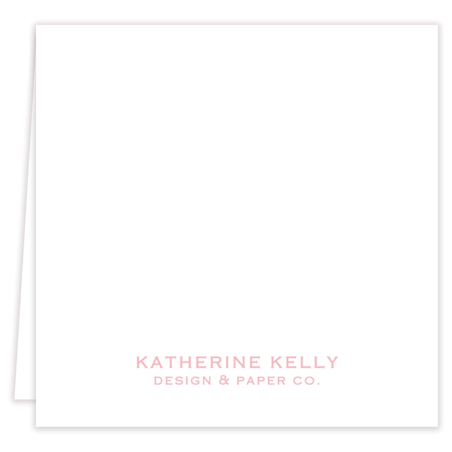 pink party hat folded note set with envelopes