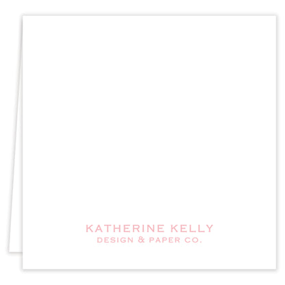 pink party hat folded note set with envelopes