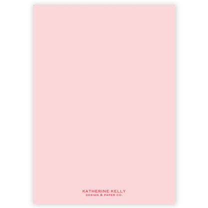 pink merry christmas drip holiday card