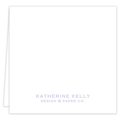 lilac party hat folded note set with envelopes