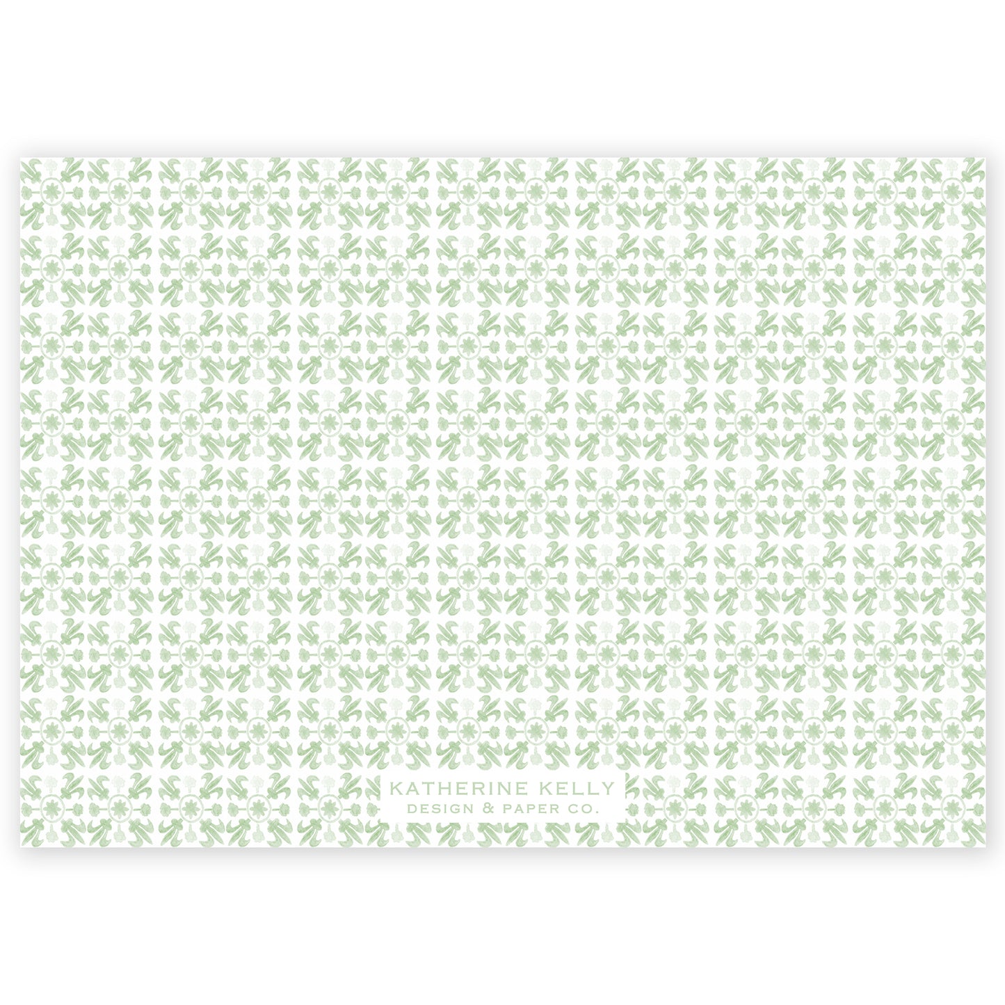 sage landscape tuscan tile holiday card