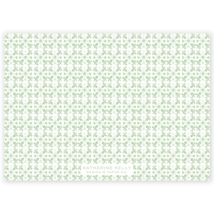 sage landscape tuscan tile holiday card