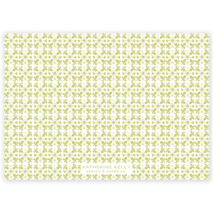 chartreuse landscape tuscan tile holiday card