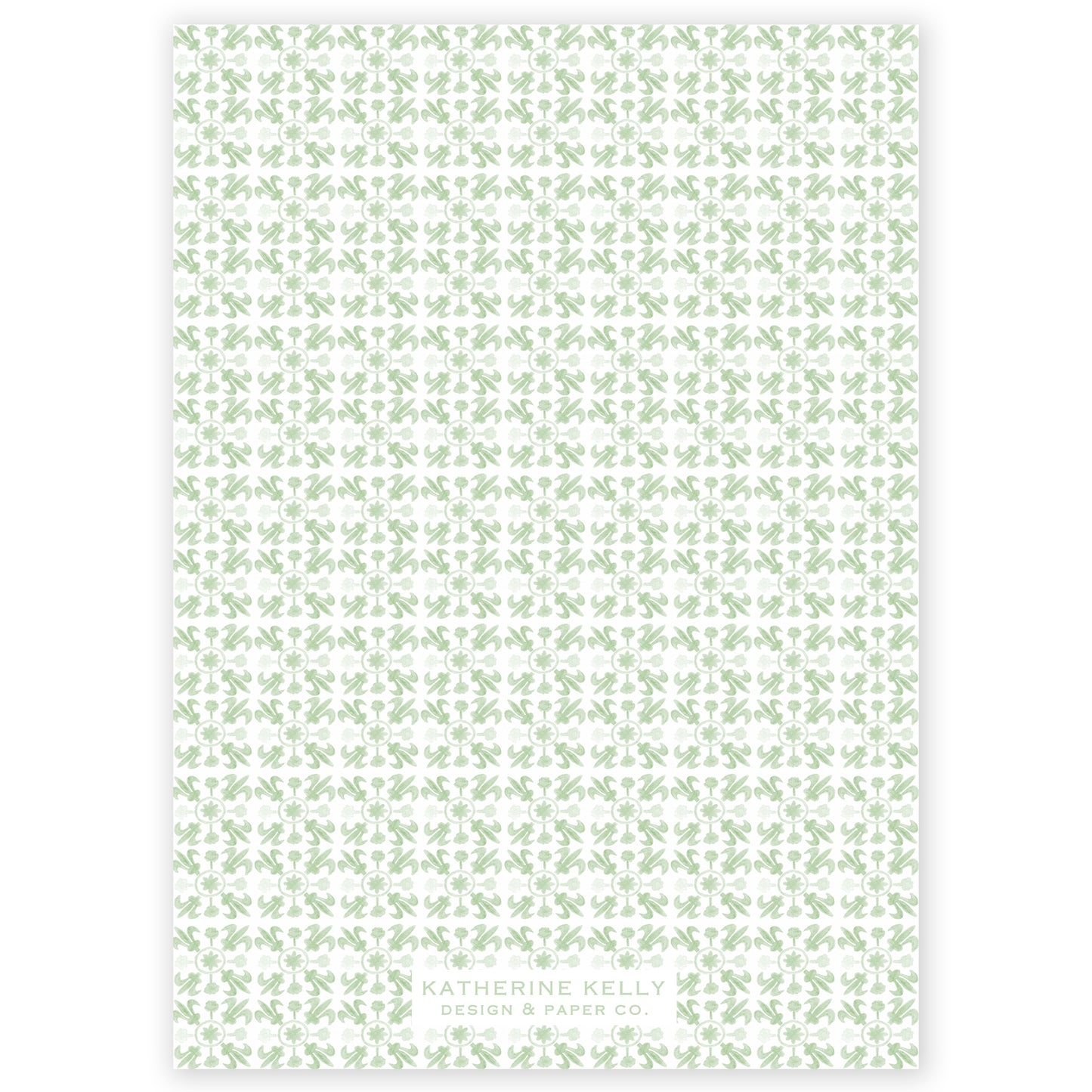 sage tuscan tile holiday card